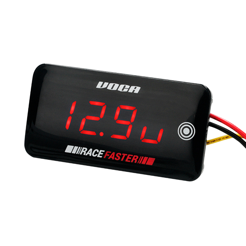 Thermomètre Voca Racing DIGITAL VOLTMETRE RACE FASTER SLIM TOUCH LE CIRCUIT LIQUIDE 0 - 120 C ECLAIRAGE LED ROUGE